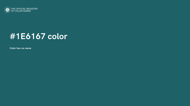 #1E6167 color image
