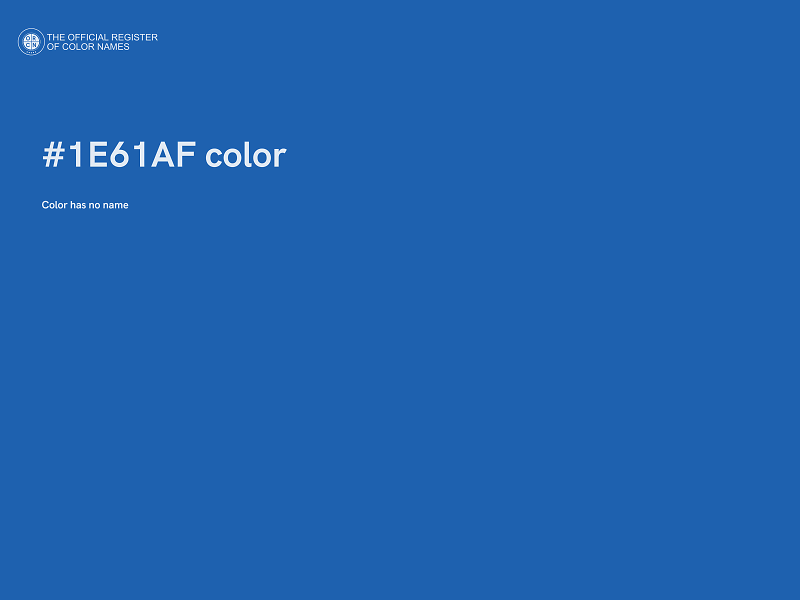 #1E61AF color image