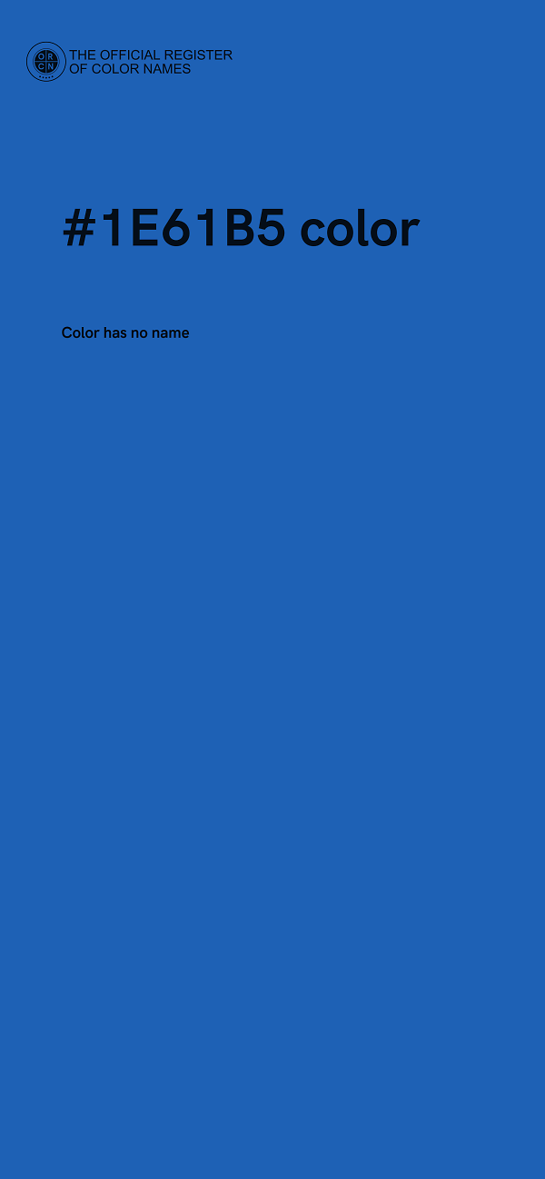 #1E61B5 color image