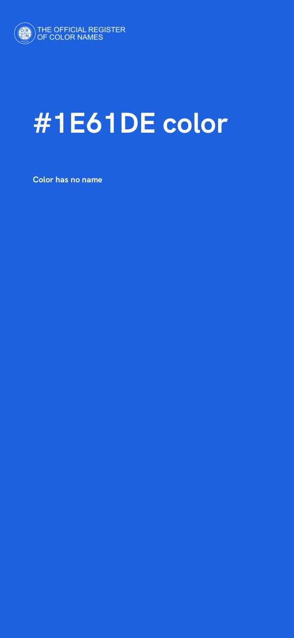 #1E61DE color image