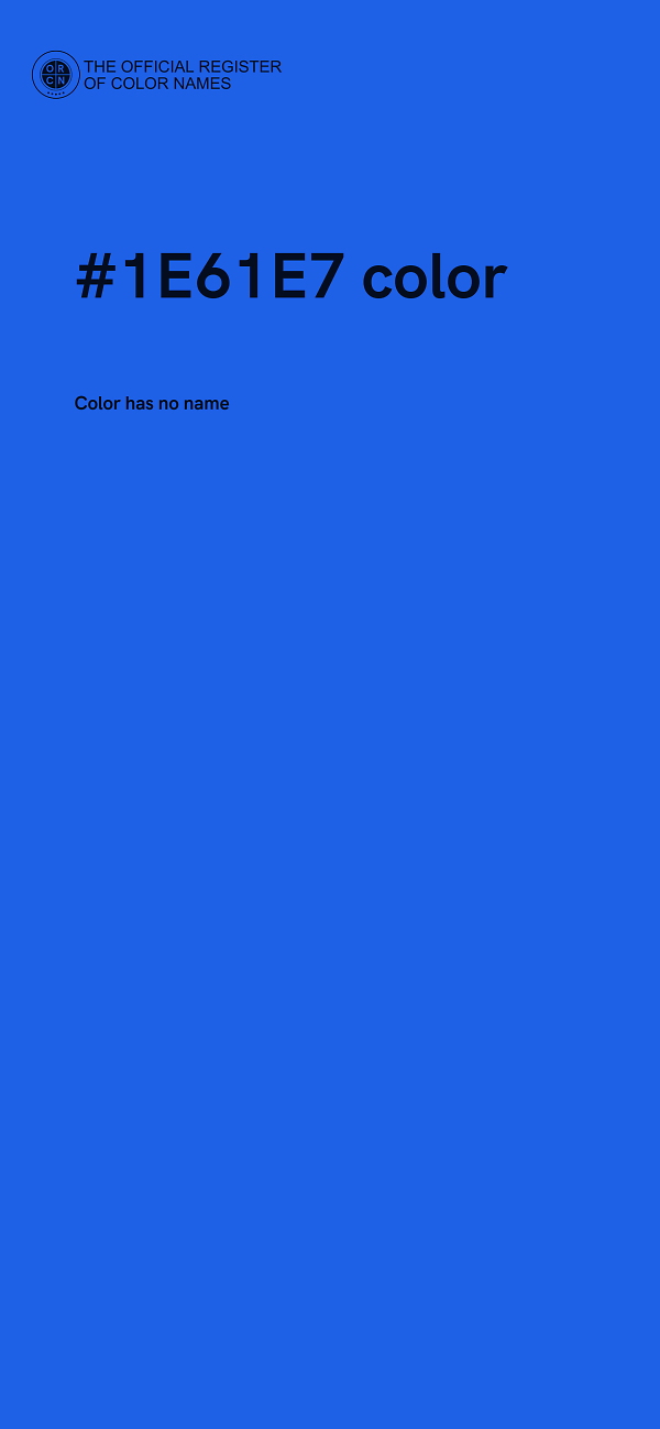 #1E61E7 color image