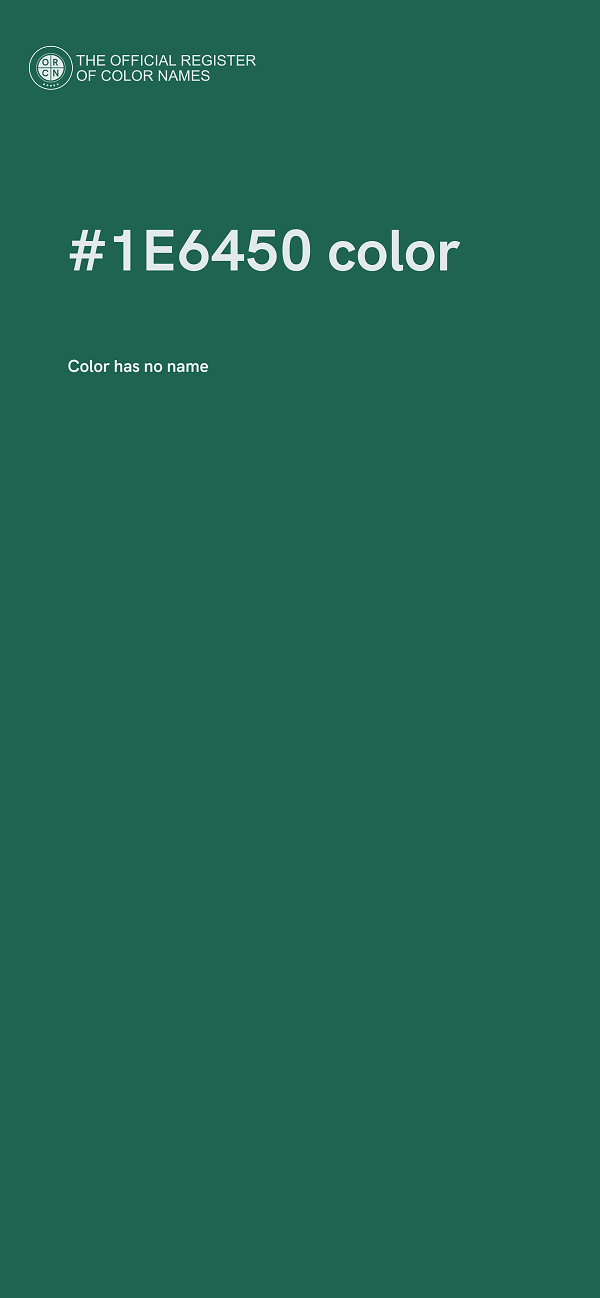 #1E6450 color image