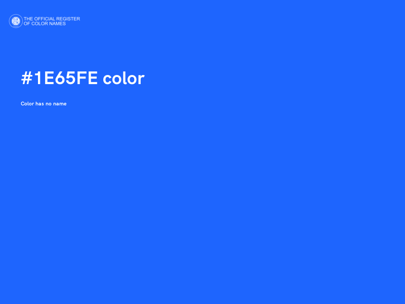 #1E65FE color image