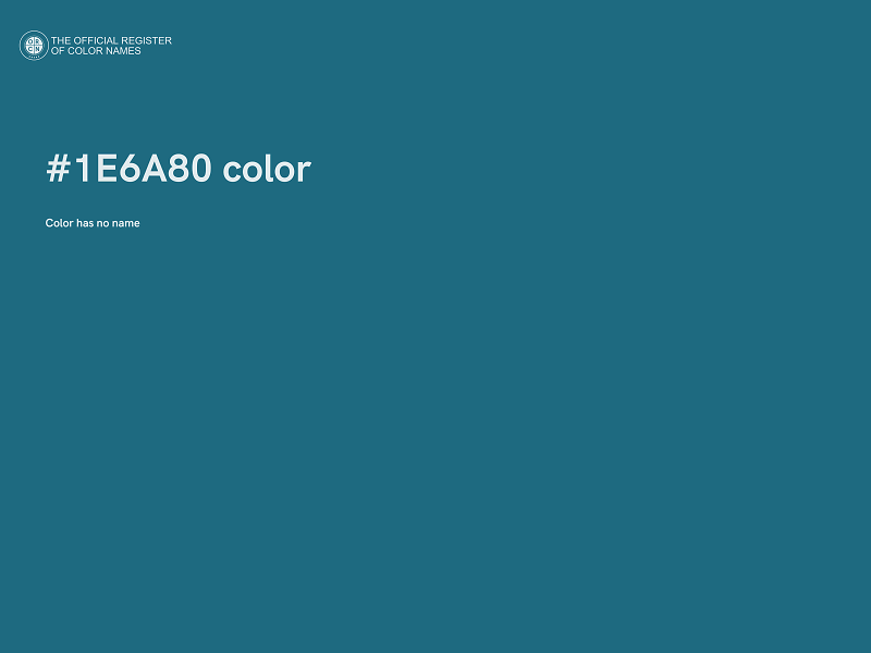 #1E6A80 color image