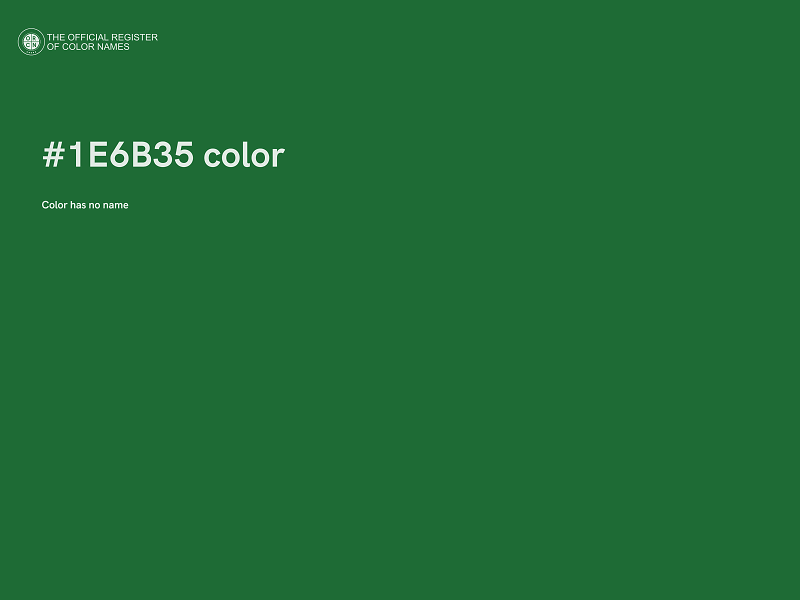 #1E6B35 color image