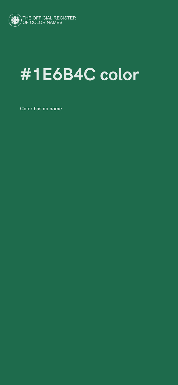 #1E6B4C color image