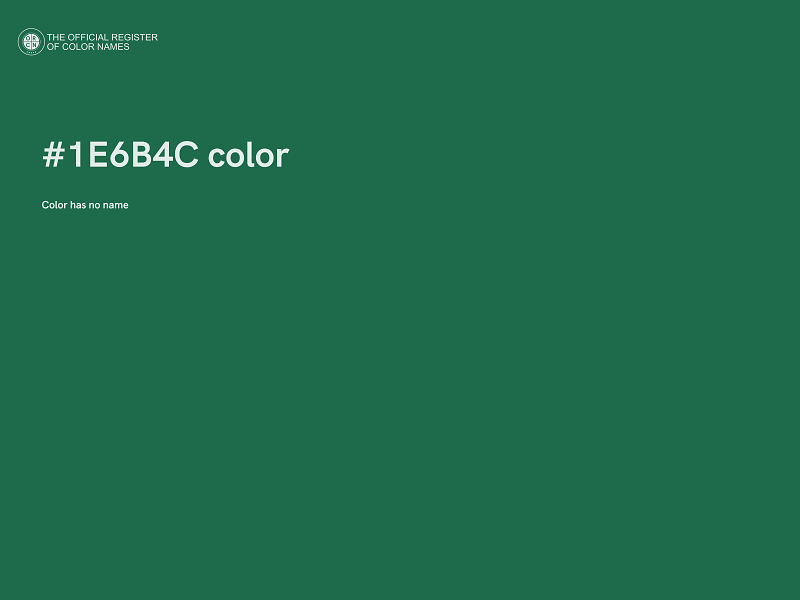 #1E6B4C color image