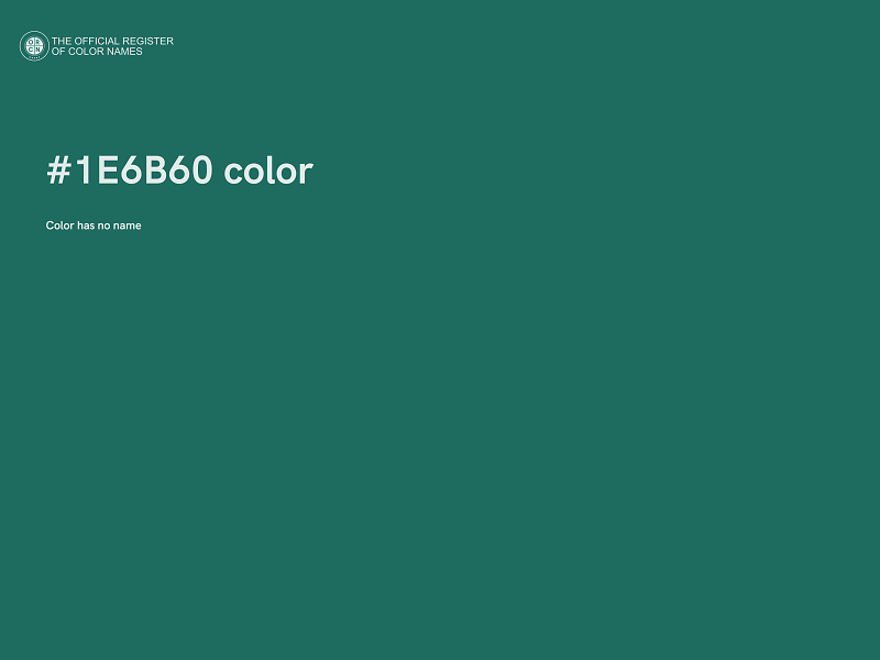 #1E6B60 color image