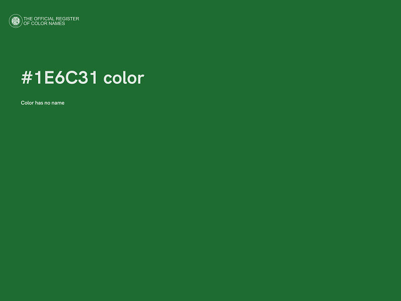 #1E6C31 color image