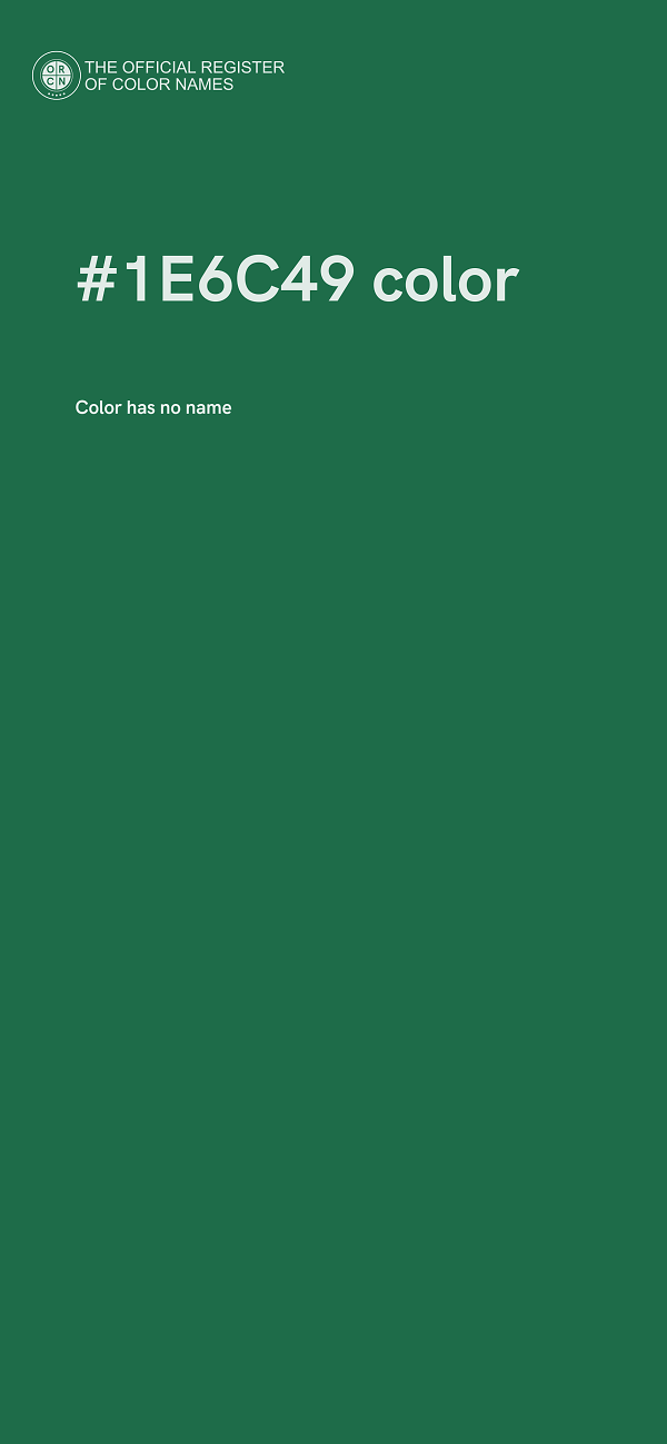#1E6C49 color image