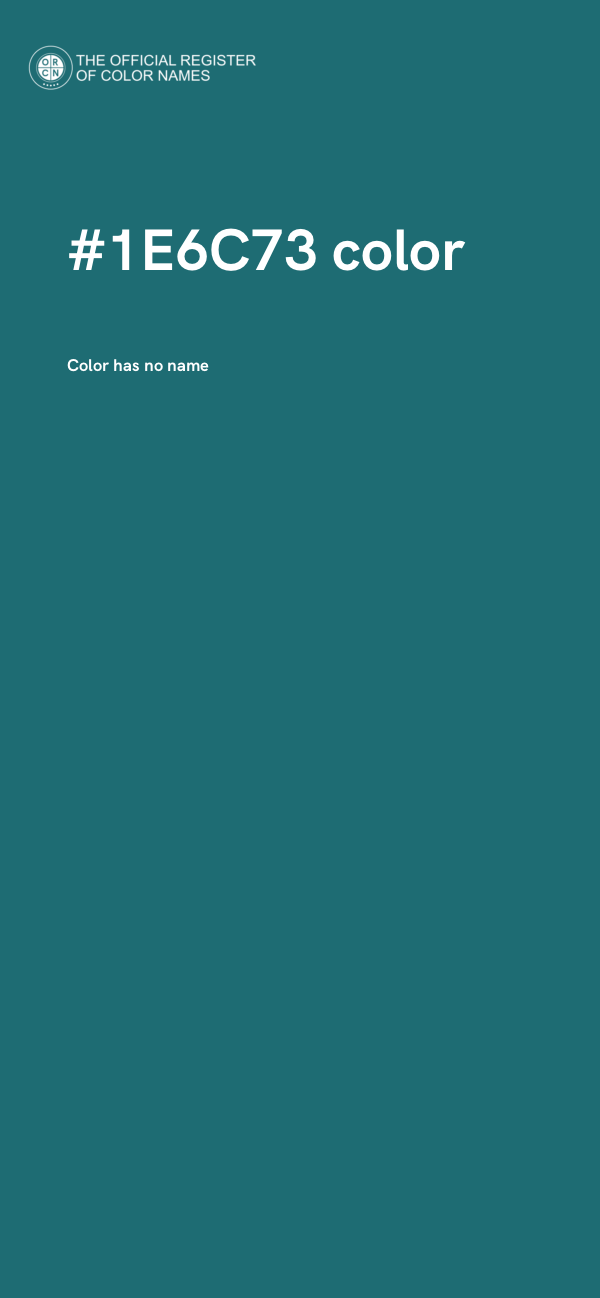 #1E6C73 color image