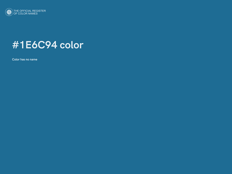 #1E6C94 color image