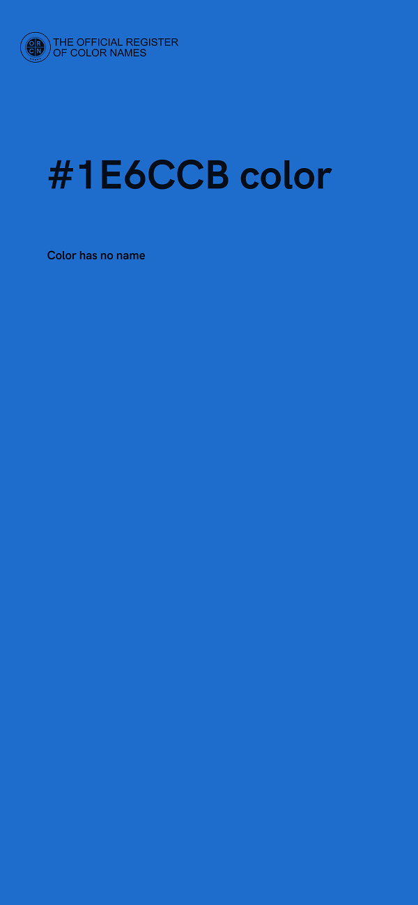#1E6CCB color image