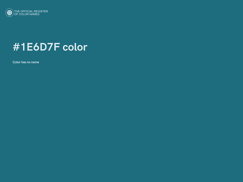 #1E6D7F color image