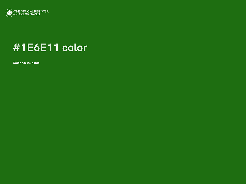 #1E6E11 color image