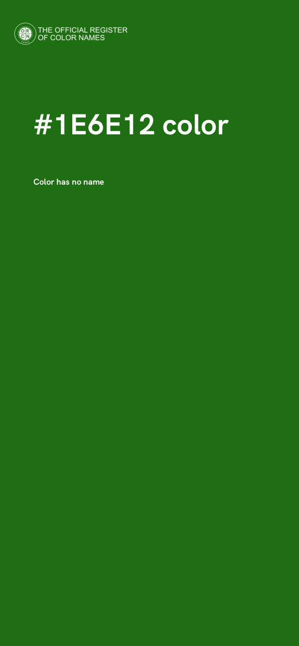 #1E6E12 color image
