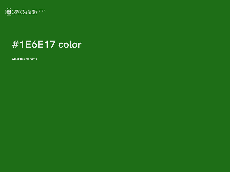 #1E6E17 color image