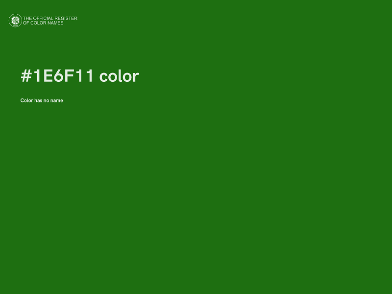 #1E6F11 color image