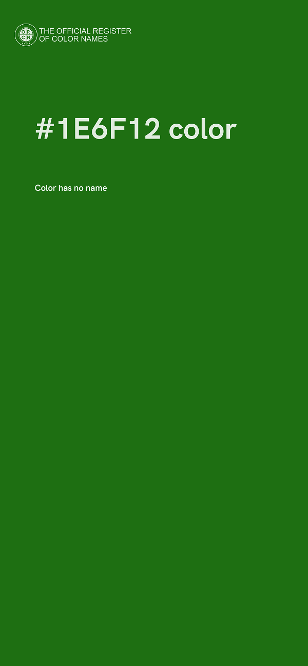 #1E6F12 color image