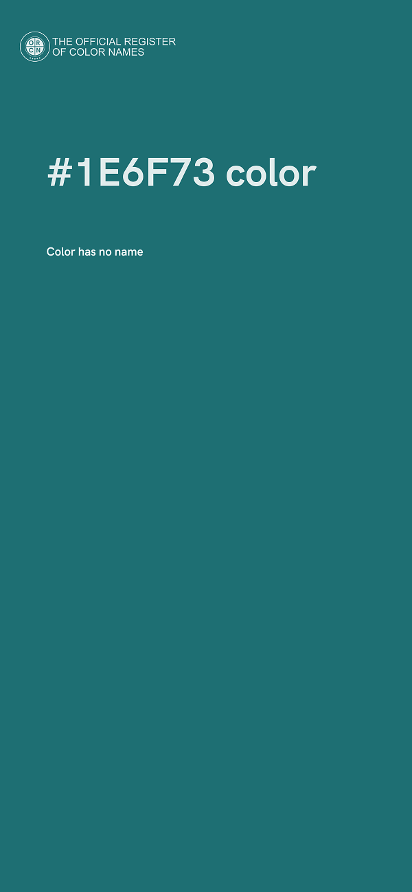 #1E6F73 color image