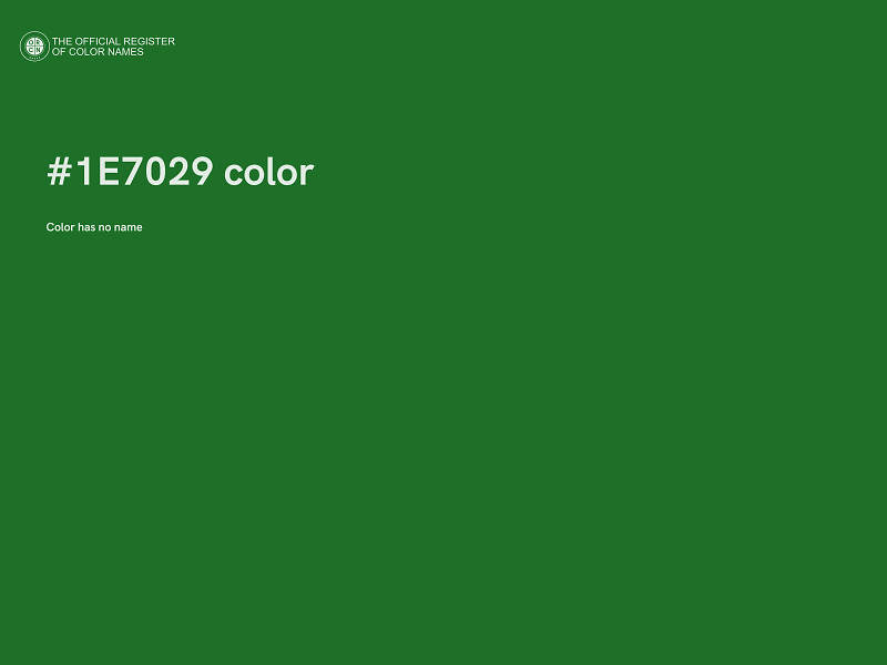 #1E7029 color image