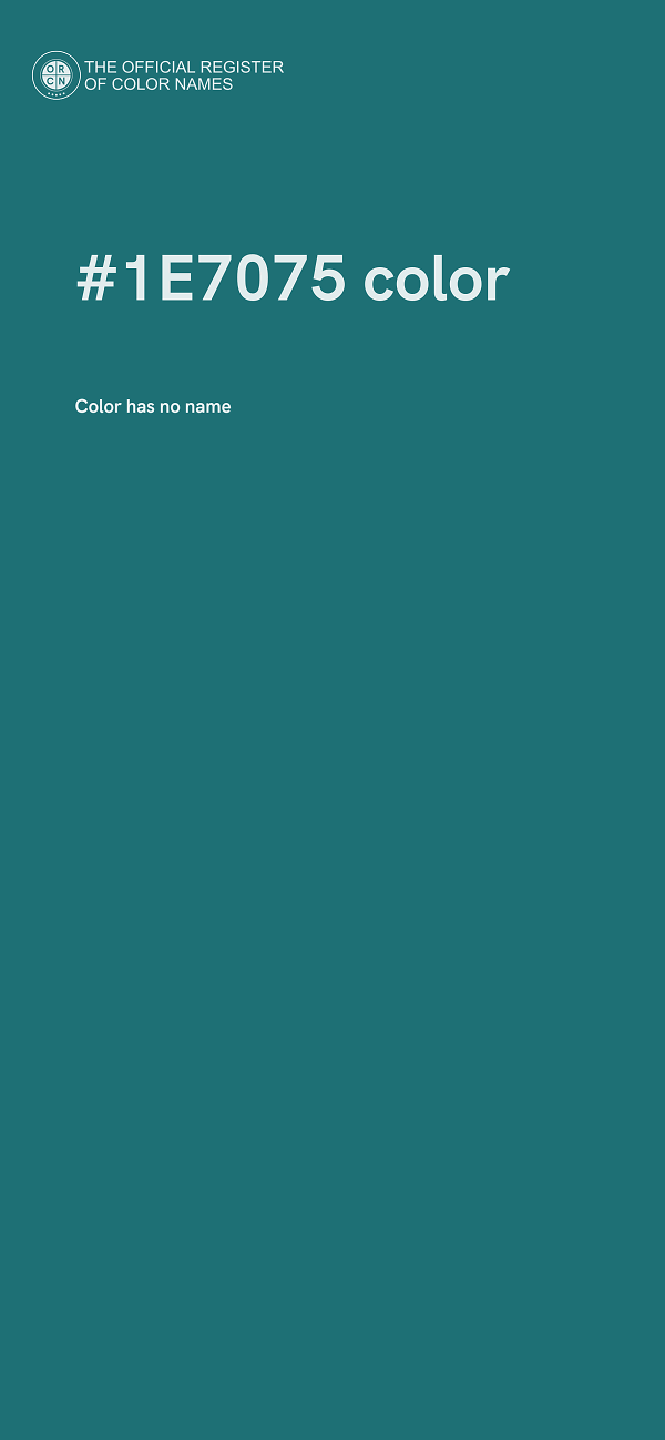 #1E7075 color image