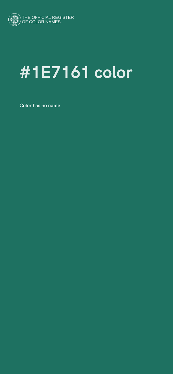 #1E7161 color image