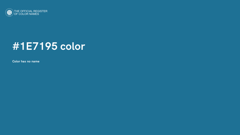 #1E7195 color image