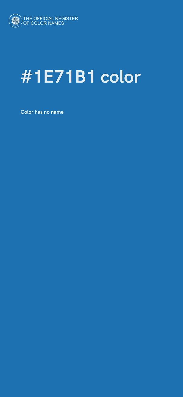 #1E71B1 color image