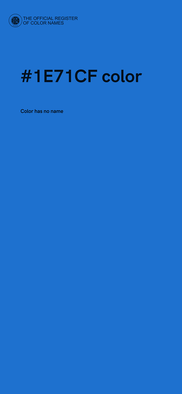 #1E71CF color image