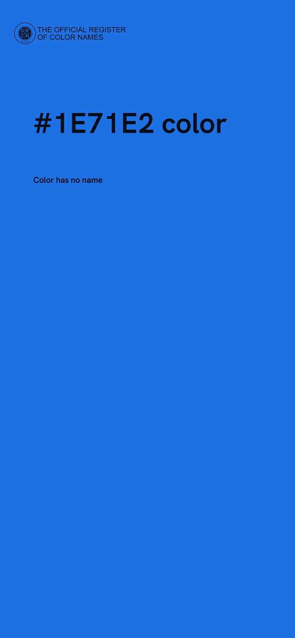 #1E71E2 color image