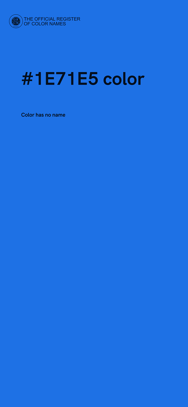 #1E71E5 color image