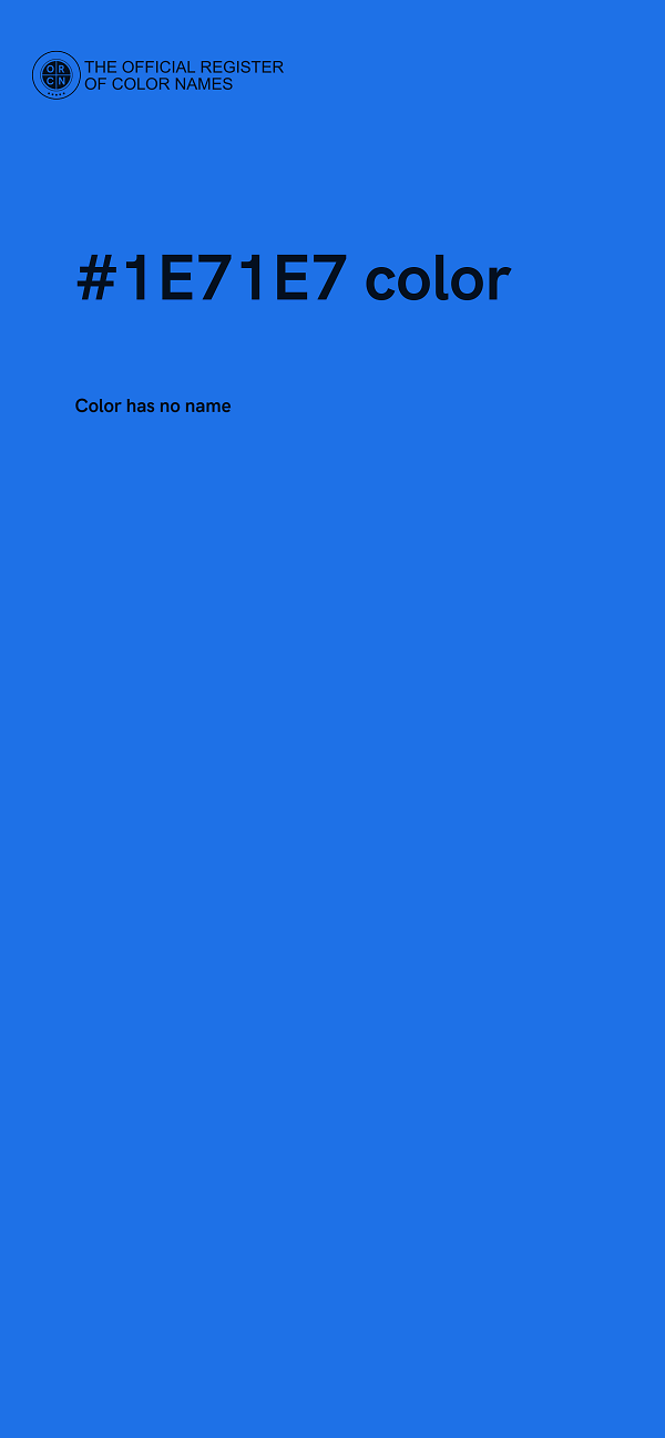 #1E71E7 color image