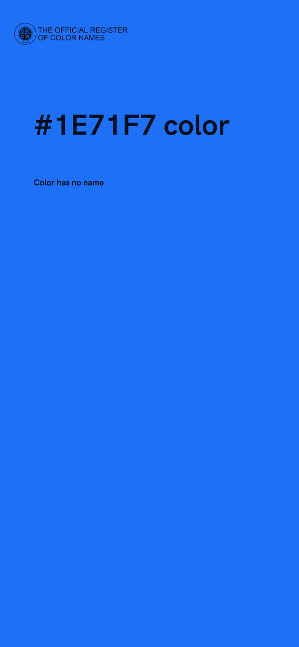 #1E71F7 color image