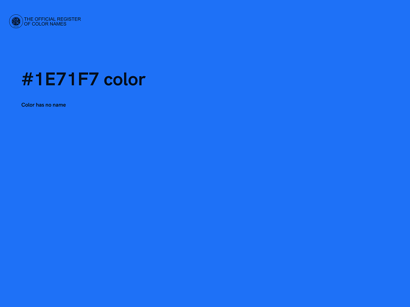 #1E71F7 color image