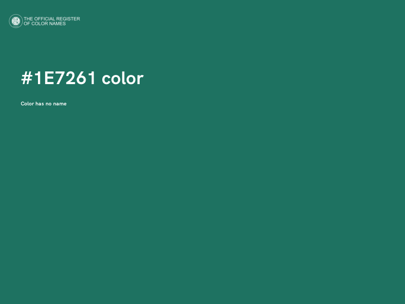 #1E7261 color image