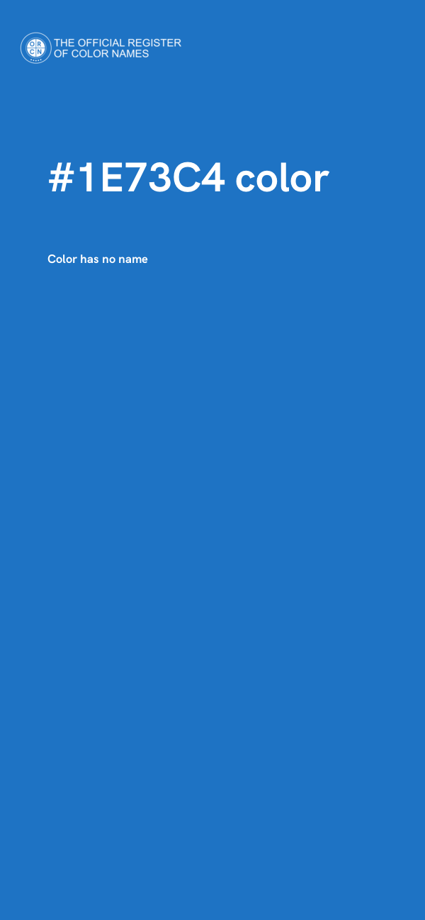 #1E73C4 color image