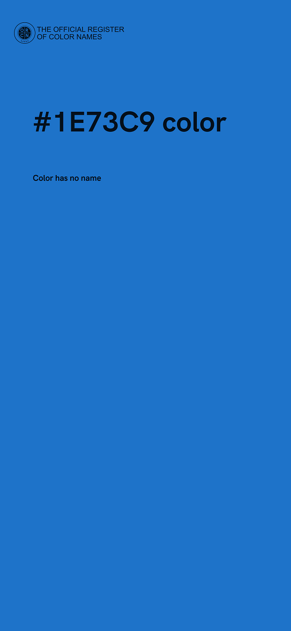 #1E73C9 color image