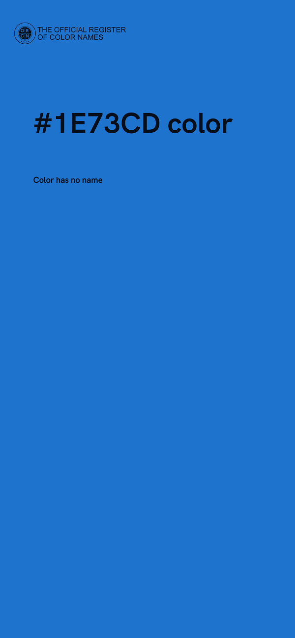 #1E73CD color image