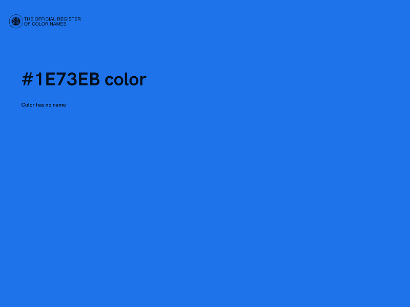 #1E73EB color image