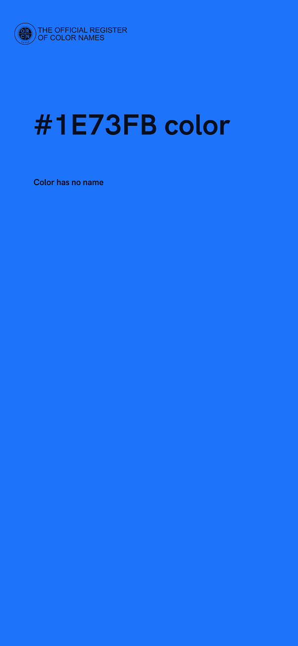 #1E73FB color image
