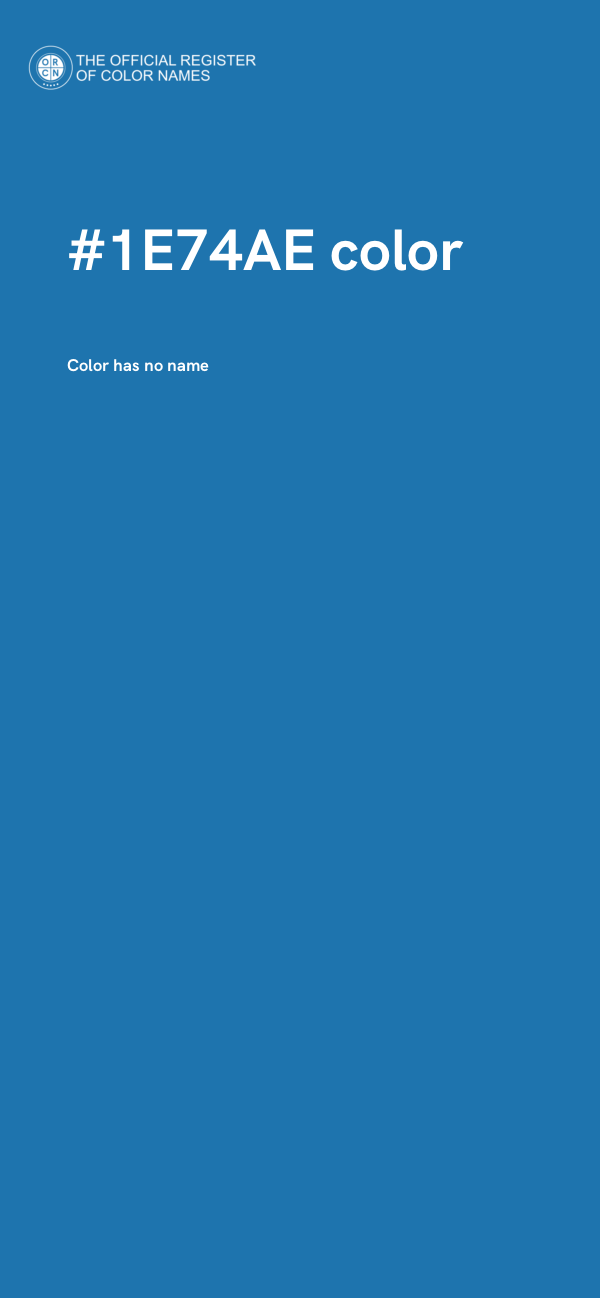 #1E74AE color image