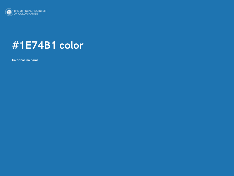 #1E74B1 color image
