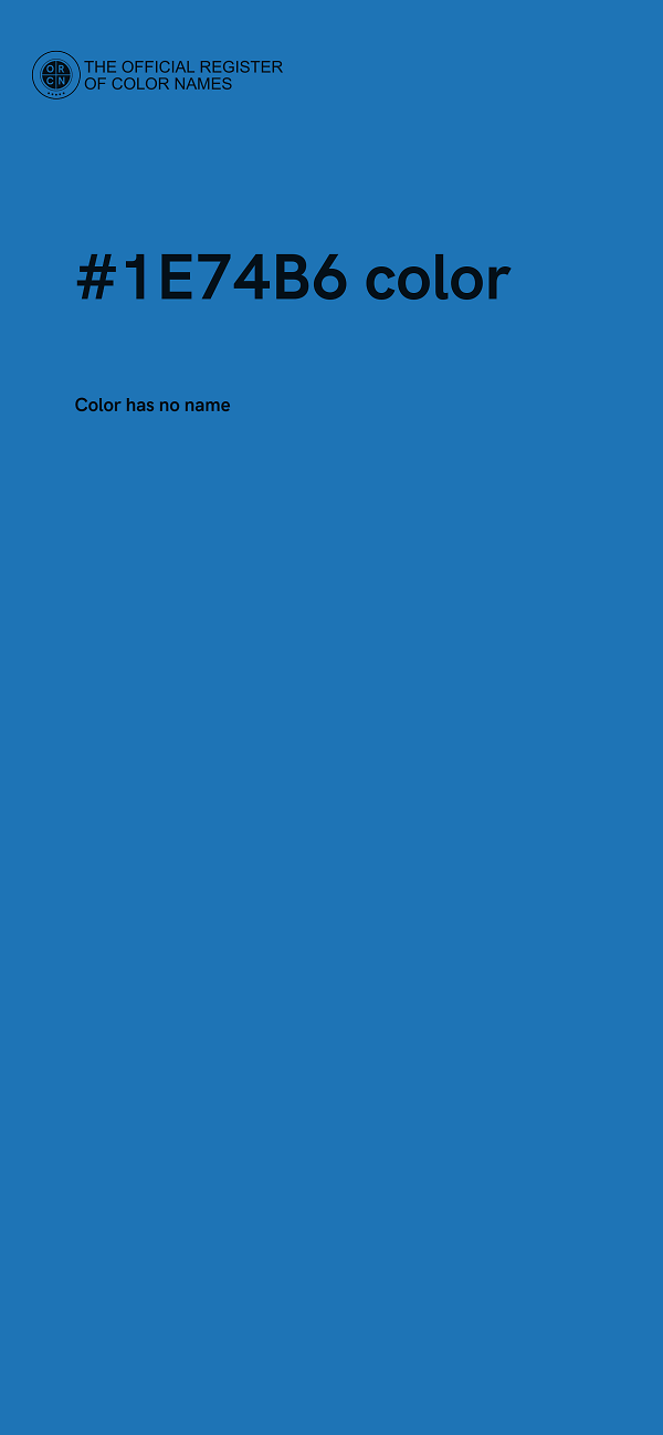 #1E74B6 color image