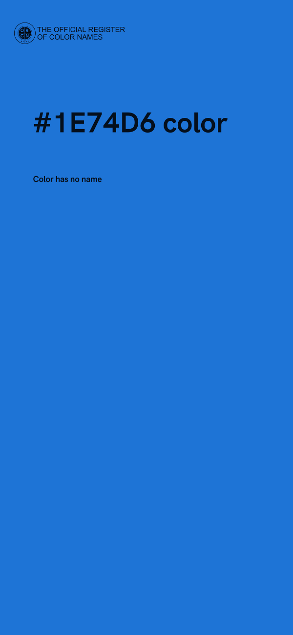 #1E74D6 color image