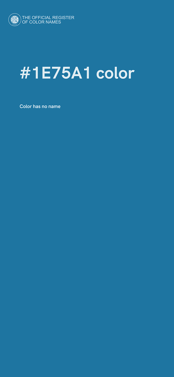 #1E75A1 color image