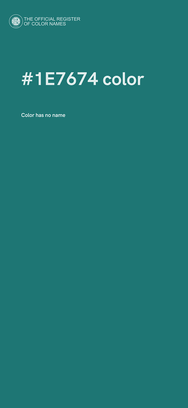 #1E7674 color image