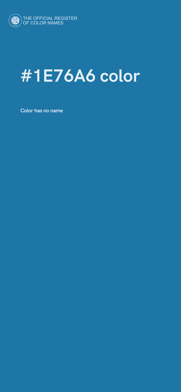 #1E76A6 color image