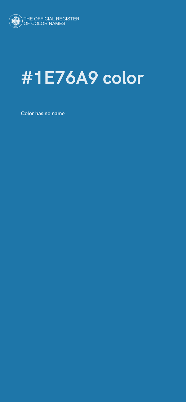 #1E76A9 color image