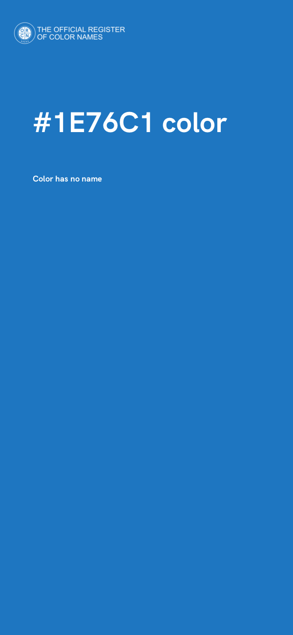 #1E76C1 color image